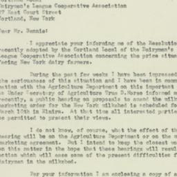 Letter: 1953 February 19