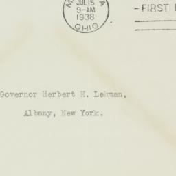 Envelope: 1938 July 15