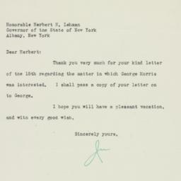 Letter: 1938 November 21
