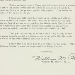 Letter: 1950 August 9