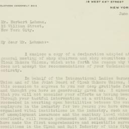 Letter: 1926 June 10