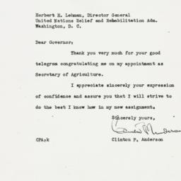 Letter: 1945 May 26