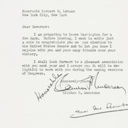 Letter: 1949 November 9