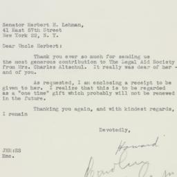 Letter: 1951 December 19