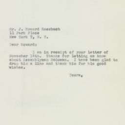 Letter: 1950 November 19