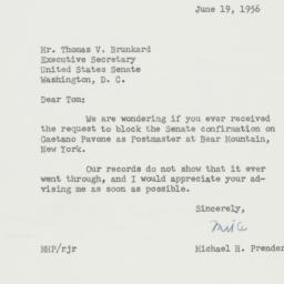 Letter: 1956 June 19