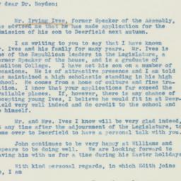 Letter: 1939 March 20