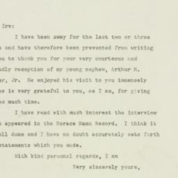 Letter: 1948 May 6
