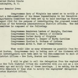 Letter: 1951 August 20