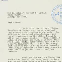 Letter: 1938 November 29