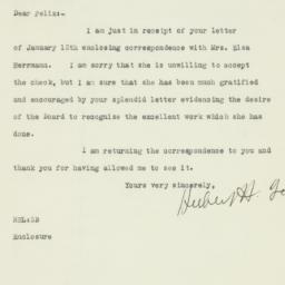 Letter: 1925 January 13