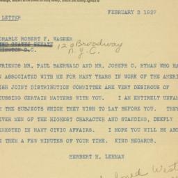 Telegram: 1937 February 2