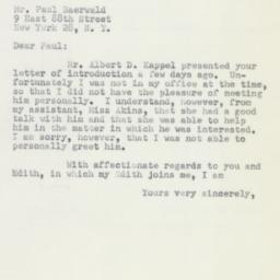 Letter: 1951 February 23