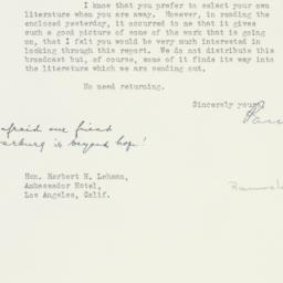 Letter: 1946 December 26