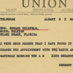 Telegram: 1941 May 27