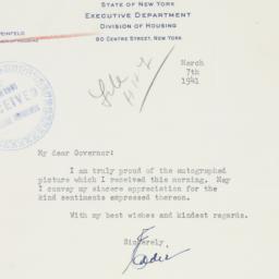 Letter: 1941 March 7