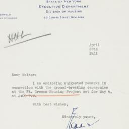 Letter: 1941 April 28