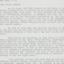 Letter: 1938 November 30