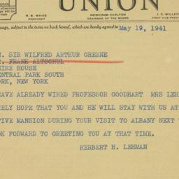 Letter: 1941 May 19