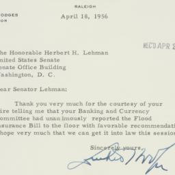 Memorandum: 1956 April 18