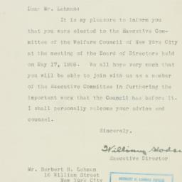 Letter: 1926 May 20