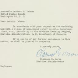 Memorandum: 1955 May 11