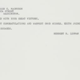 Letter: 1962 November 8