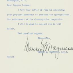 Letter: 1950 July 18
