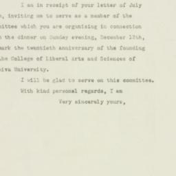 Letter: 1948 July 30