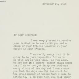 Letter: 1948 November 15