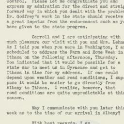 Letter: 1937 February 9