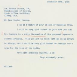 Letter: 1935 December 28