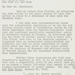Memorandum: 1948 February 9