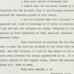 Letter: 1948 February 13