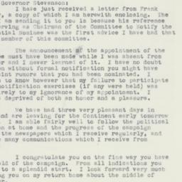 Letter: 1952 August 17