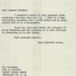 Letter: 1952 February 6