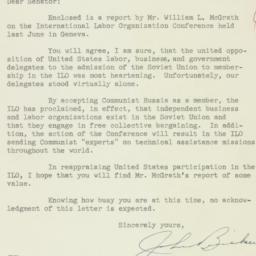 Letter: 1954 October 11