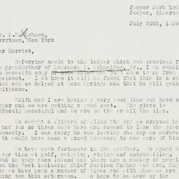 Letter: 1939 July 26
