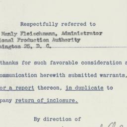 Administrative Record: 1951...
