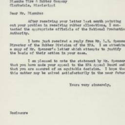 Letter: 1951 August 8