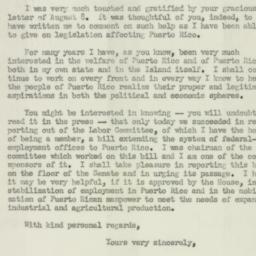 Letter: 1950 August 11