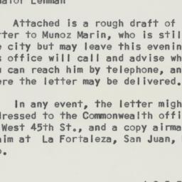 Letter: 1960 April 11