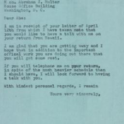 Letter: 1957 April 18