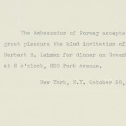 Note: 1947 October 28