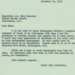 Letter: 1956 December 19