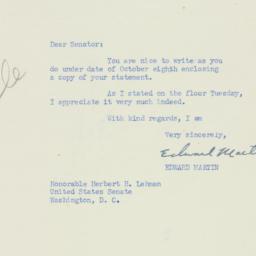 Letter: 1951 October 11