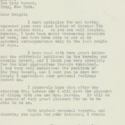 Letter: 1932 October 18