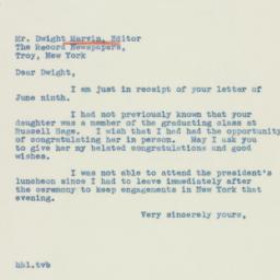 Letter: 1939 June 12
