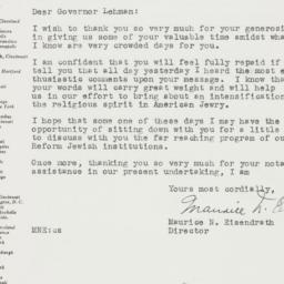 Letter: 1946 November 14
