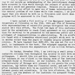 Letter: 1946 October 22